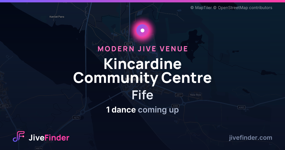 Modern Jive venue at Fife, Kincardine Community Centre — 1 dance coming up