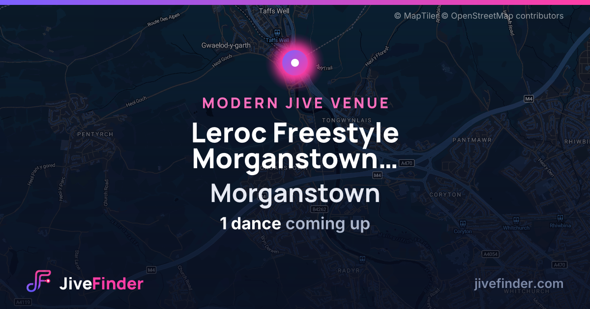 Modern Jive venue at Morganstown, Leroc Freestyle Morganstown Village Hall — 1 dance coming up