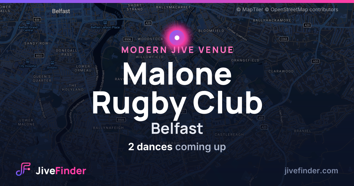 Modern Jive venue at Belfast, Malone Rugby Club — 2 dances coming up