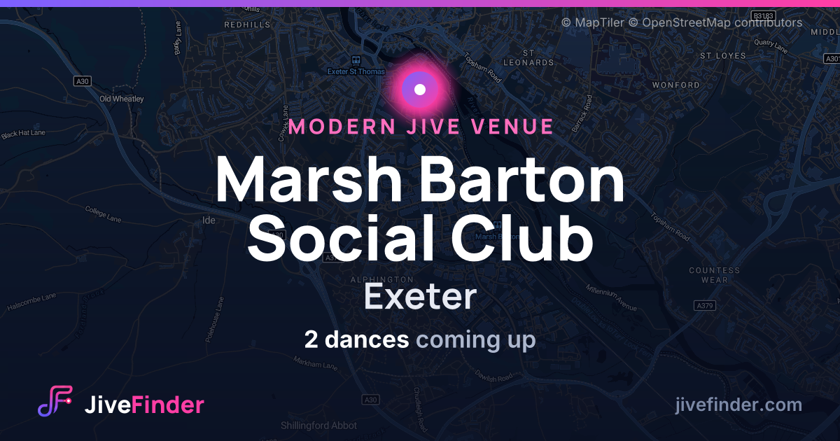 Modern Jive venue at Exeter, Marsh Barton Social Club — 2 dances coming up