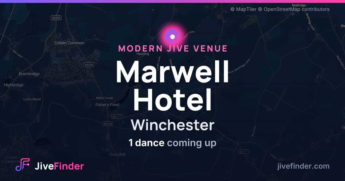 Modern Jive venue at Winchester, Marwell Hotel — 1 dance coming up