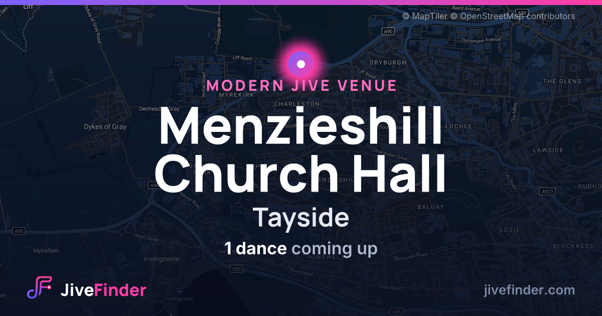 Modern Jive venue at Tayside, Menzieshill Church Hall — 1 dance coming up