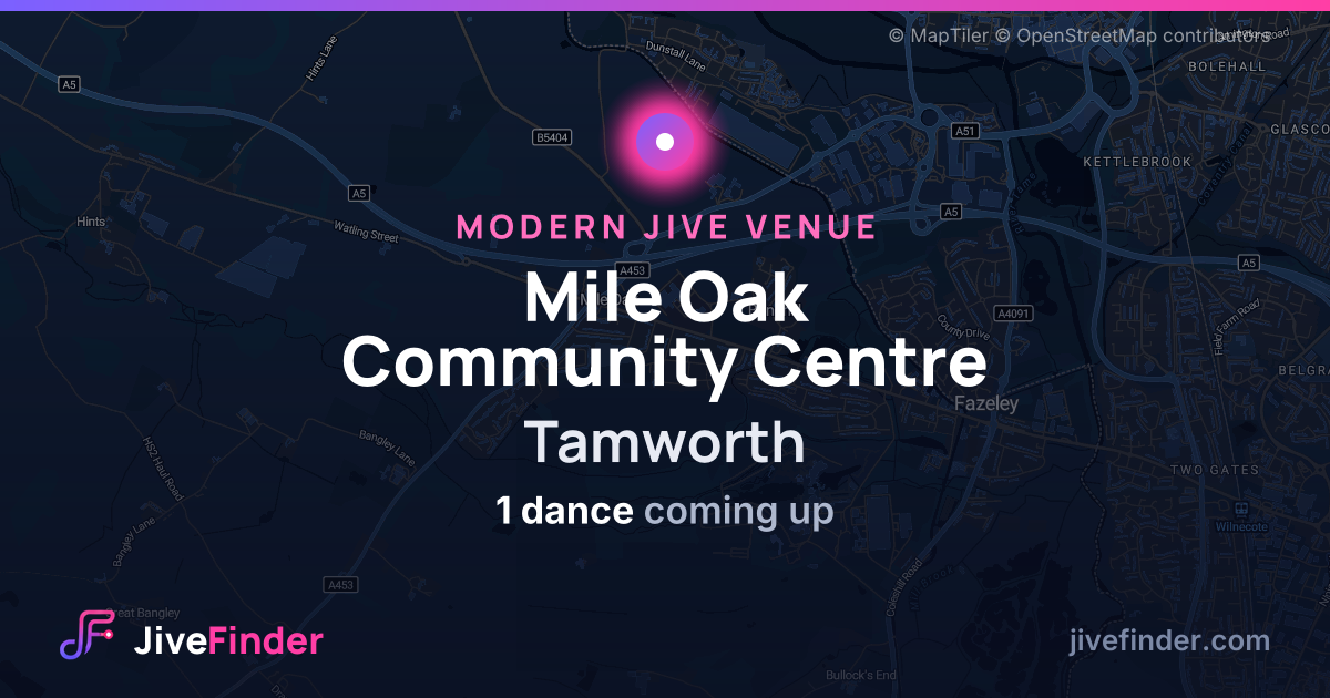 Modern Jive venue at Tamworth, Mile Oak Community Centre — 1 dance coming up