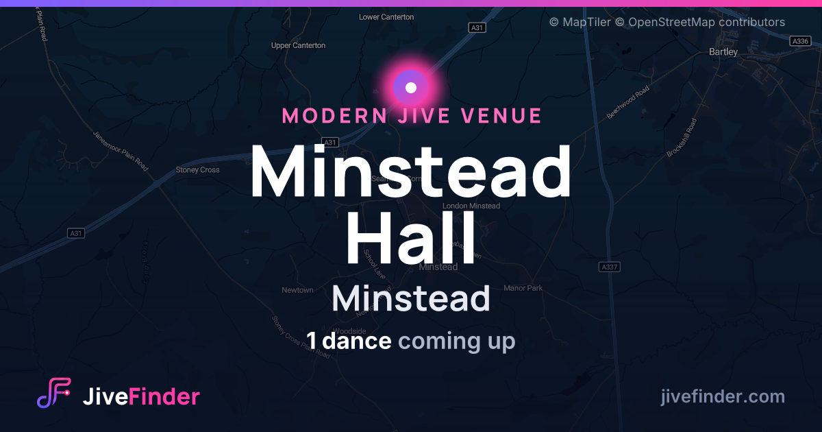 Modern Jive venue at Minstead, Minstead Hall — 1 dance coming up