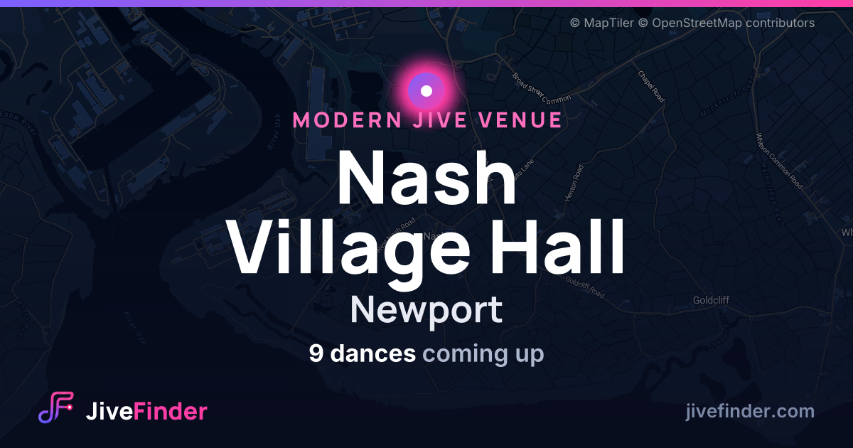 Modern Jive venue at Newport, Nash Village Hall — 9 dances coming up