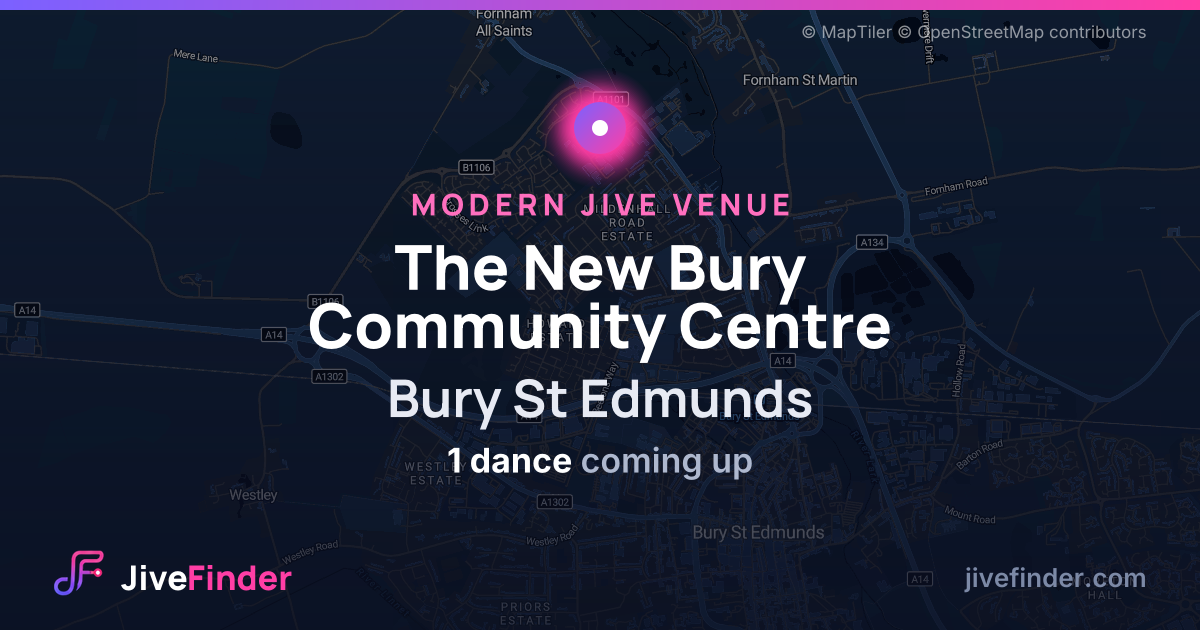 Modern Jive venue at Bury St Edmunds, The New Bury Community Centre — 1 dance coming up