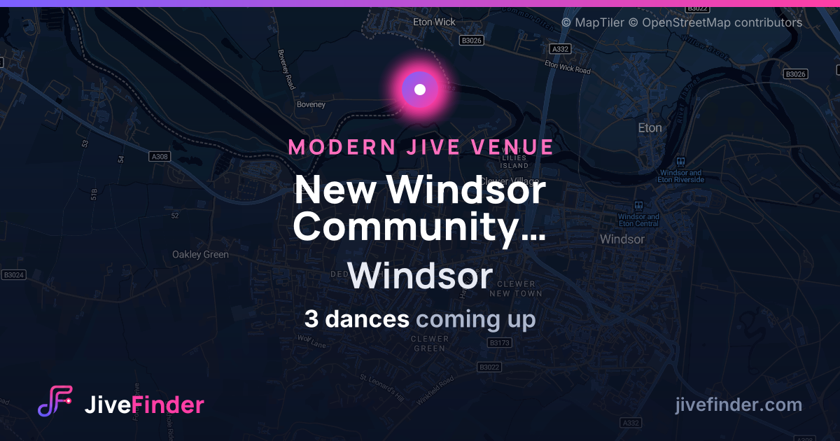 Modern Jive venue at Windsor, New Windsor Community Association — 3 dances coming up
