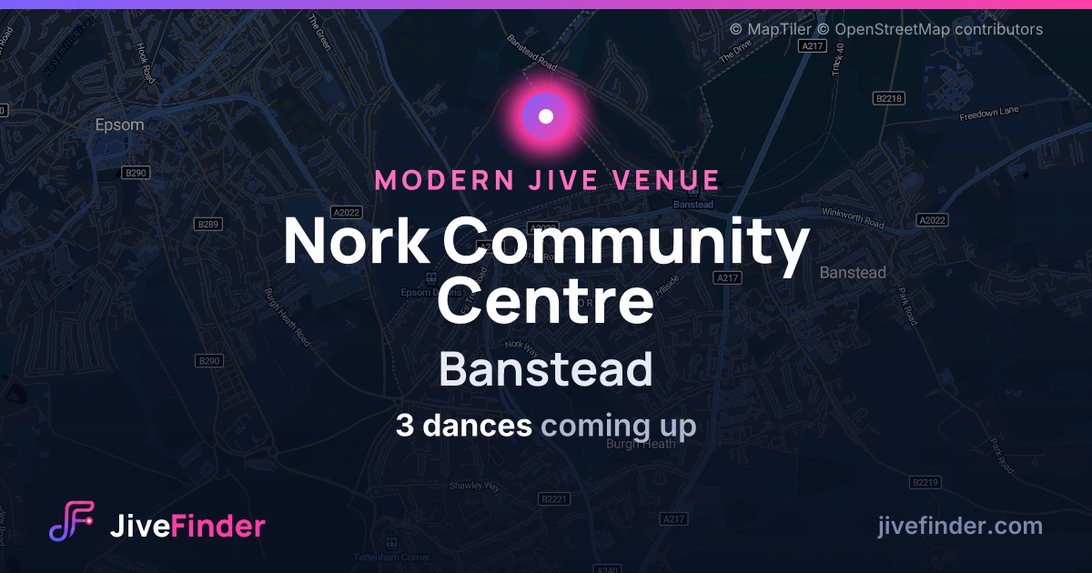 Modern Jive venue at Banstead, Nork Community Centre — 3 dances coming up