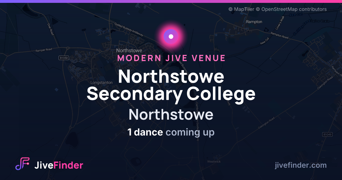 Modern Jive venue at Northstowe, Northstowe Secondary College — 1 dance coming up
