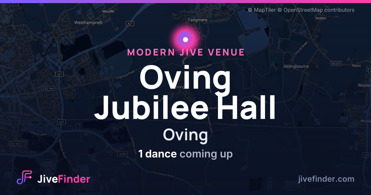 Modern Jive venue at Oving, Oving Jubilee Hall — 1 dance coming up
