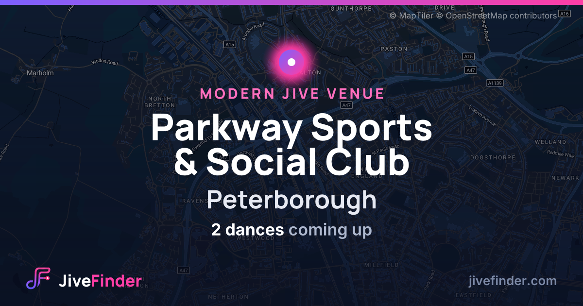 Modern Jive venue at Peterborough, Parkway Sports & Social Club — 2 dances coming up