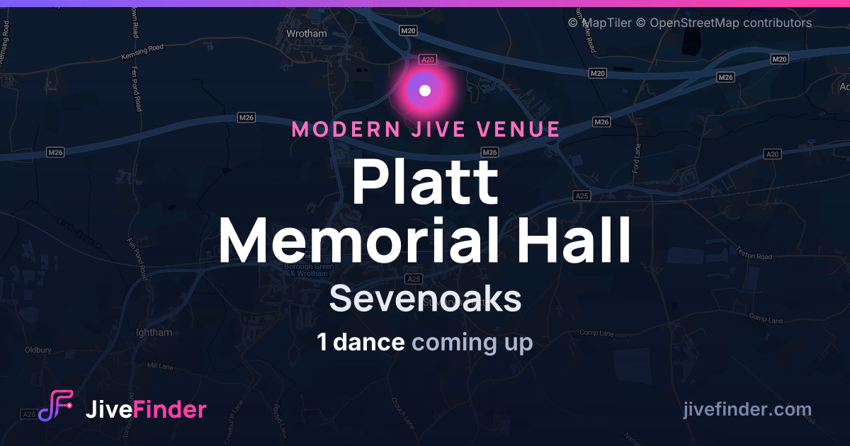 Modern Jive venue at Sevenoaks, Platt Memorial Hall — 1 dance coming up