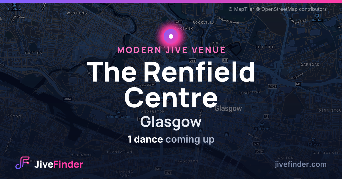 Modern Jive venue at Glasgow, The Renfield Centre — 1 dance coming up