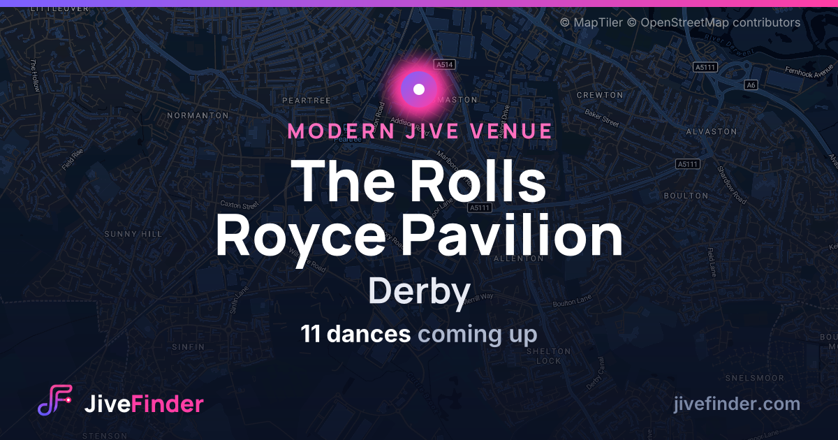 Modern Jive venue at Derby, The Rolls Royce Pavilion — 11 dances coming up