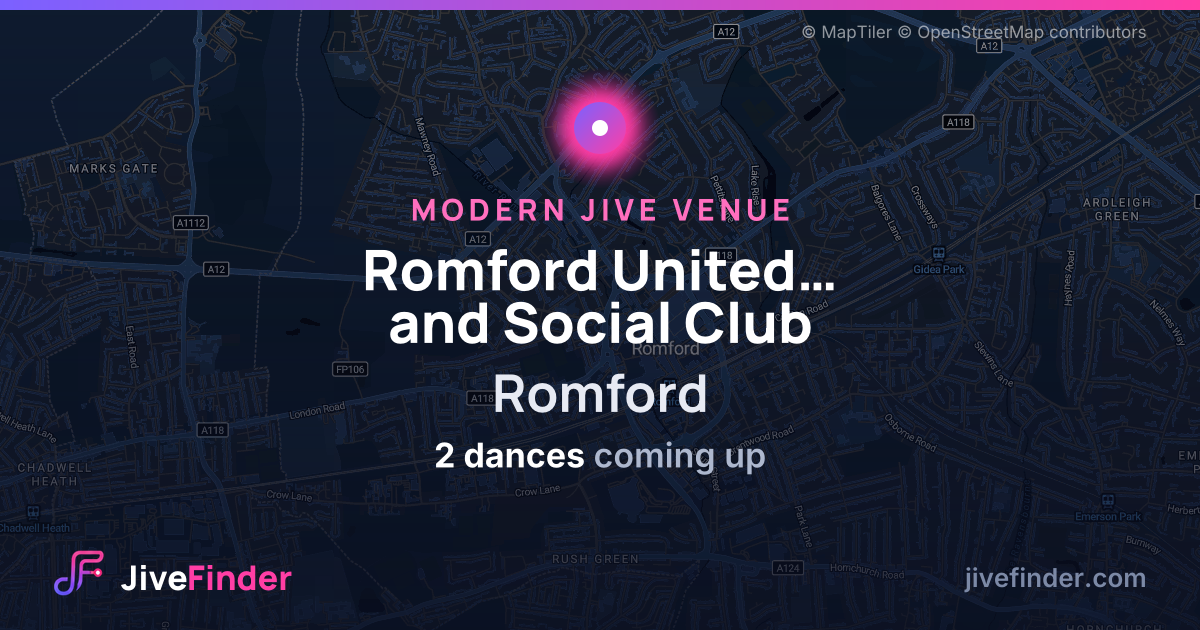 Modern Jive venue at Romford, Romford United Services and Social Club — 2 dances coming up