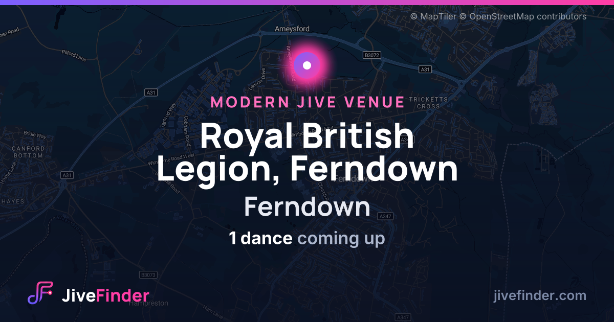 Modern Jive venue at Ferndown, Royal British Legion, Ferndown — 1 dance coming up