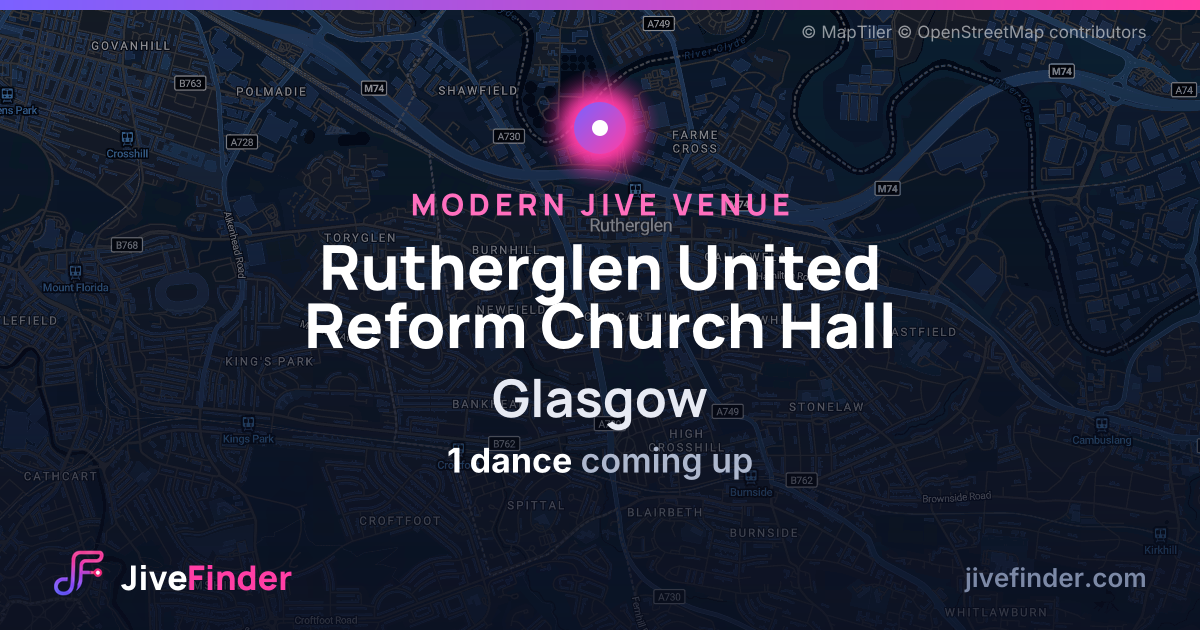 Modern Jive venue at Glasgow, Rutherglen United Reform Church Hall — 1 dance coming up