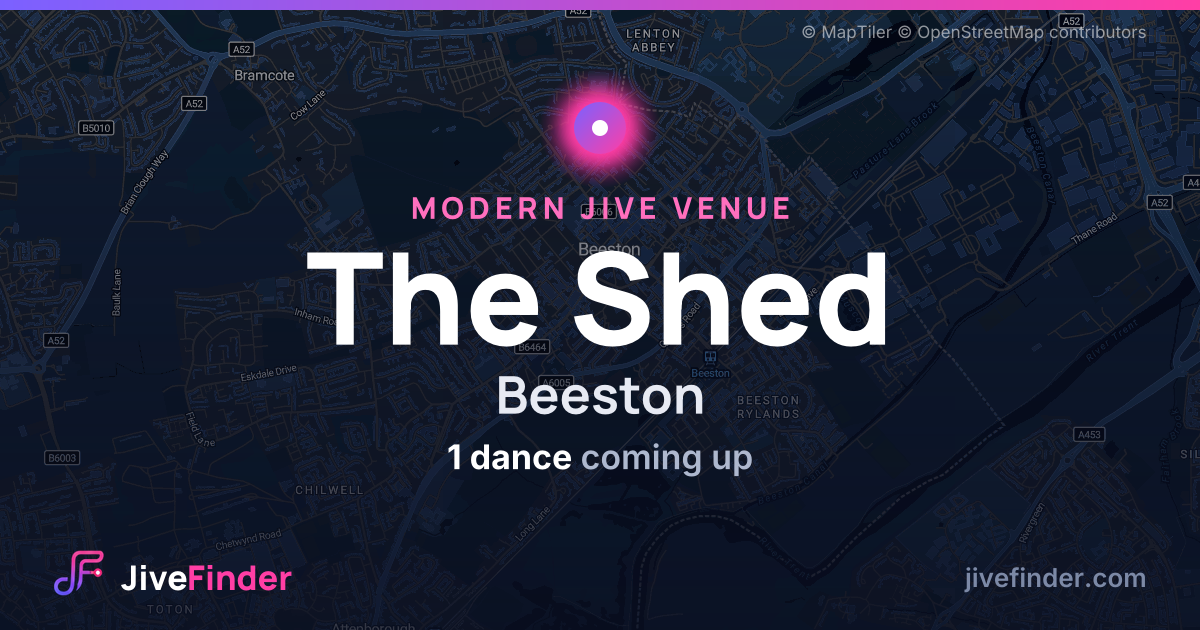 Modern Jive venue at Beeston, The Shed — 1 dance coming up