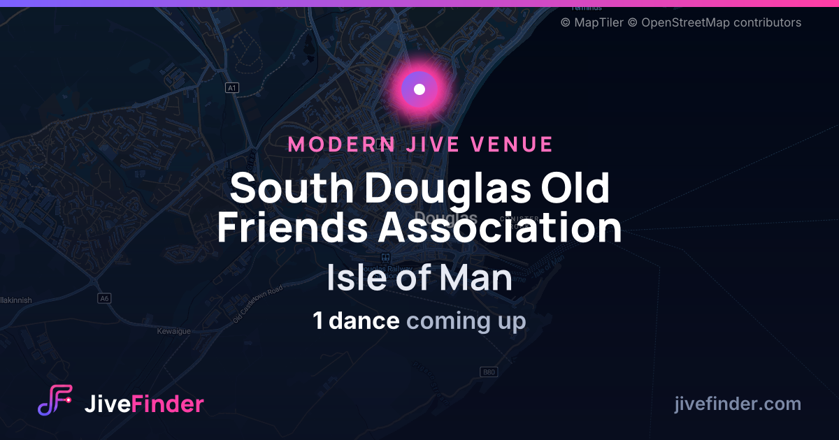 Modern Jive venue at Isle of Man, South Douglas Old Friends Association — 1 dance coming up