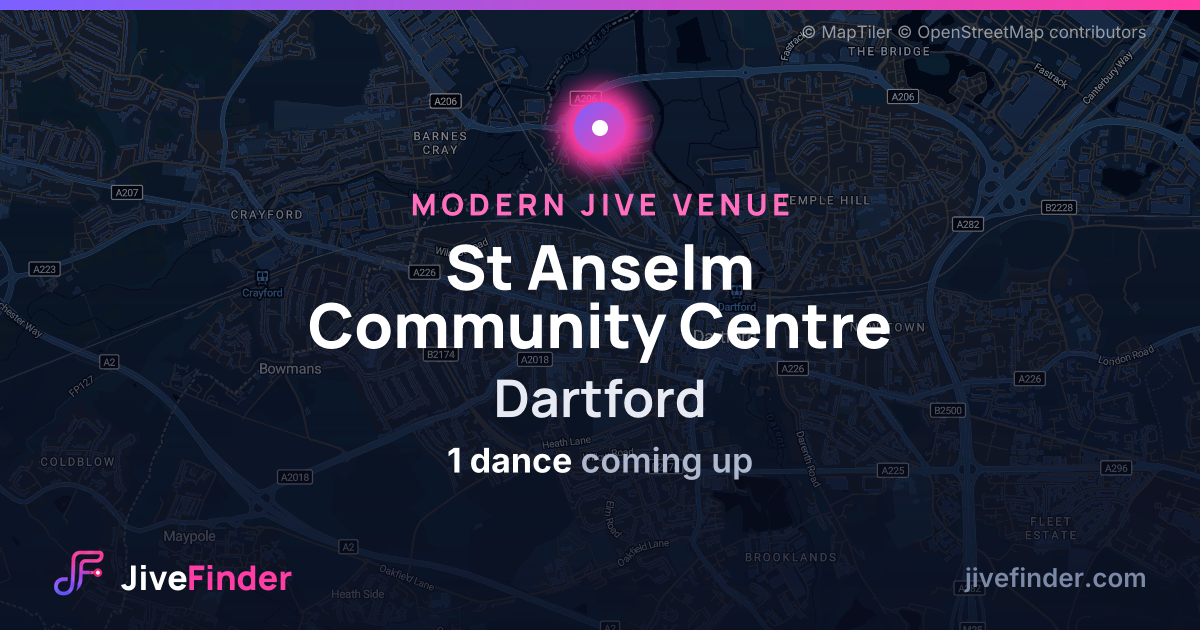 Modern Jive venue at Dartford, St Anselm Community Centre — 1 dance coming up