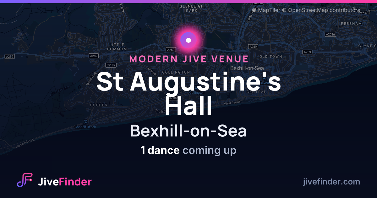 Modern Jive venue at Bexhill-on-Sea, St Augustine's Hall — 1 dance coming up