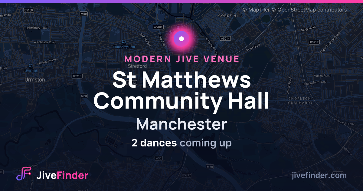 Modern Jive venue at Manchester, St Matthews Community Hall — 2 dances coming up