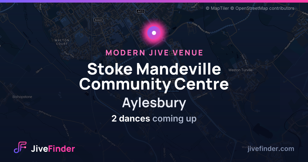 Modern Jive venue at Aylesbury, Stoke Mandeville Community Centre — 2 dances coming up