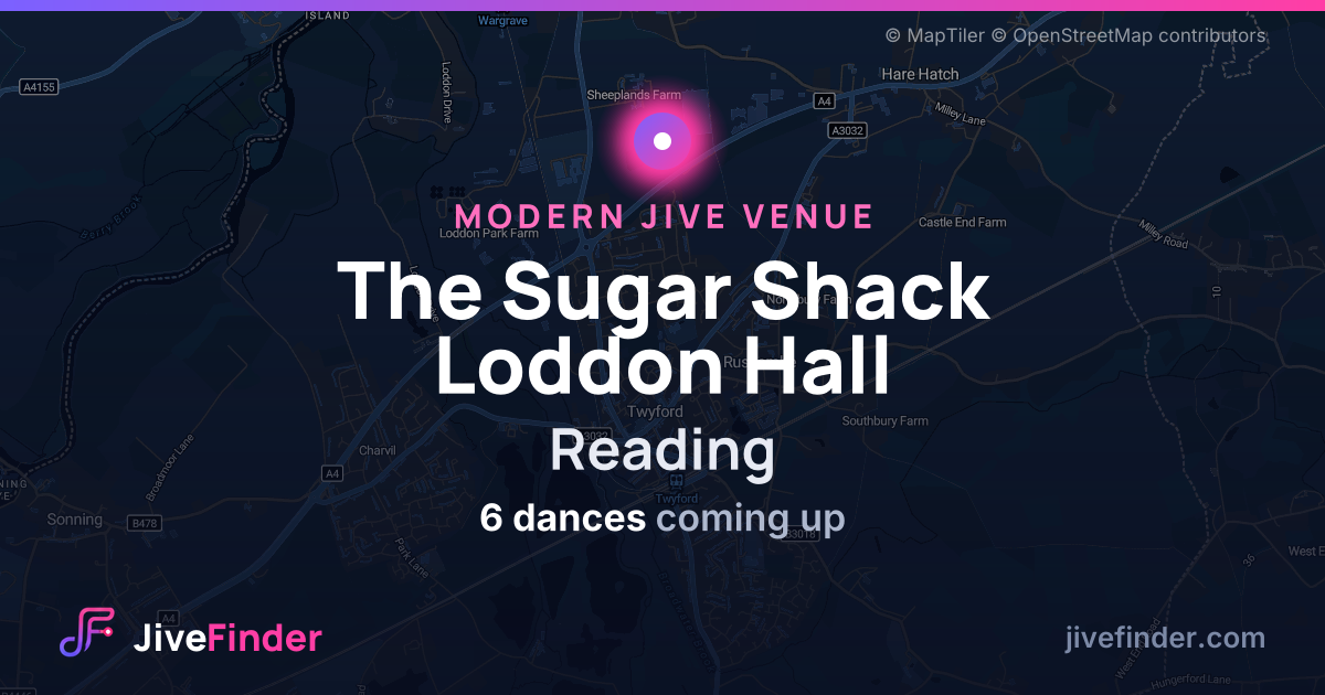 Modern Jive venue at Reading, The Sugar Shack Loddon Hall — 6 dances coming up