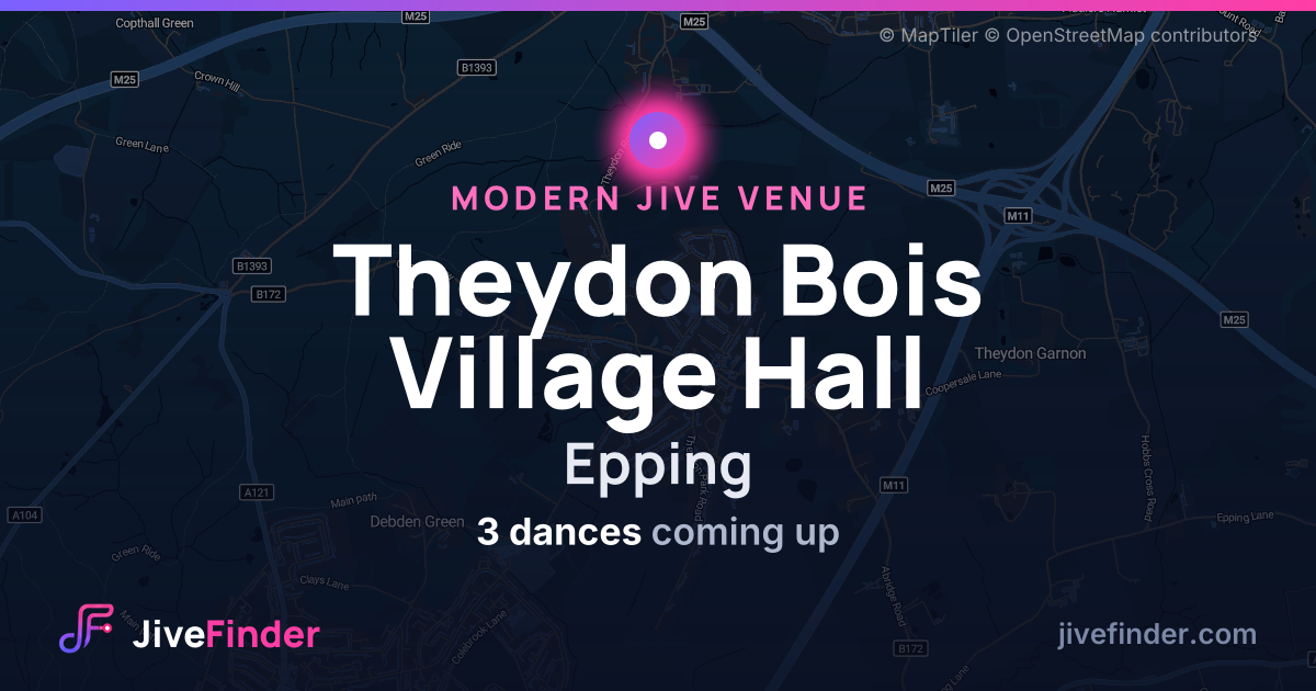 Modern Jive venue at Epping, Theydon Bois Village Hall — 3 dances coming up