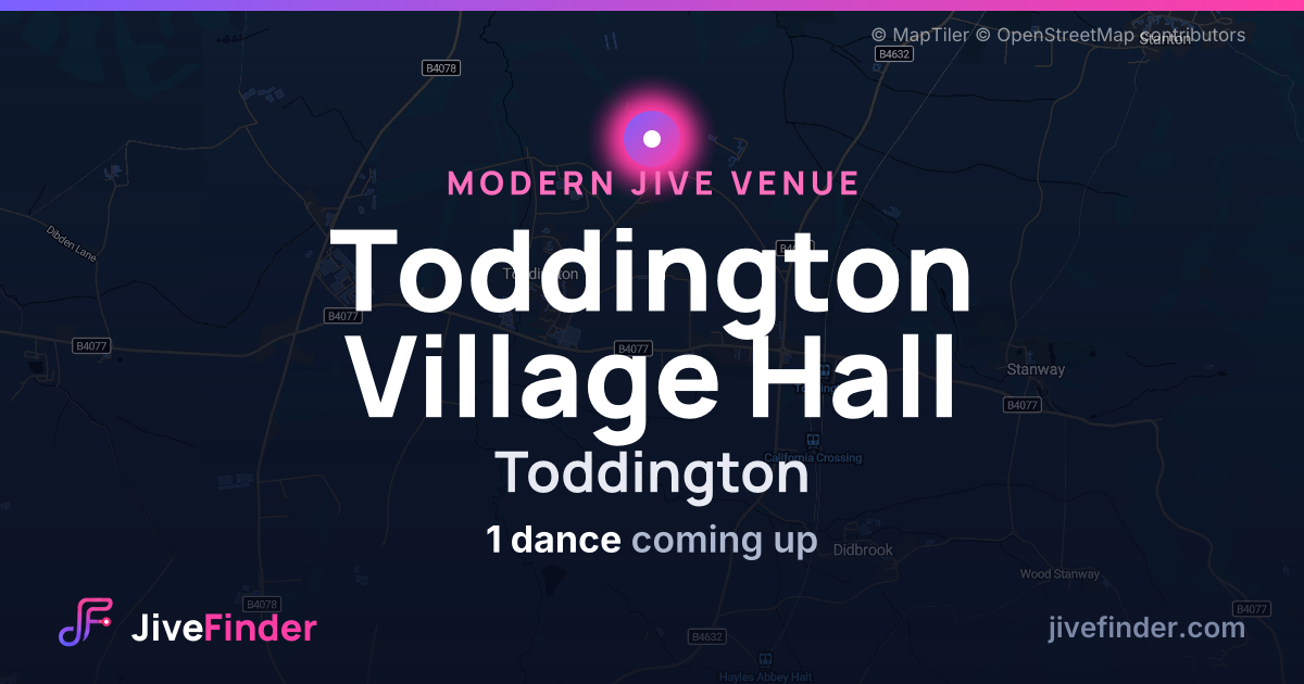 Modern Jive venue at Toddington, Toddington Village Hall — 1 dance coming up