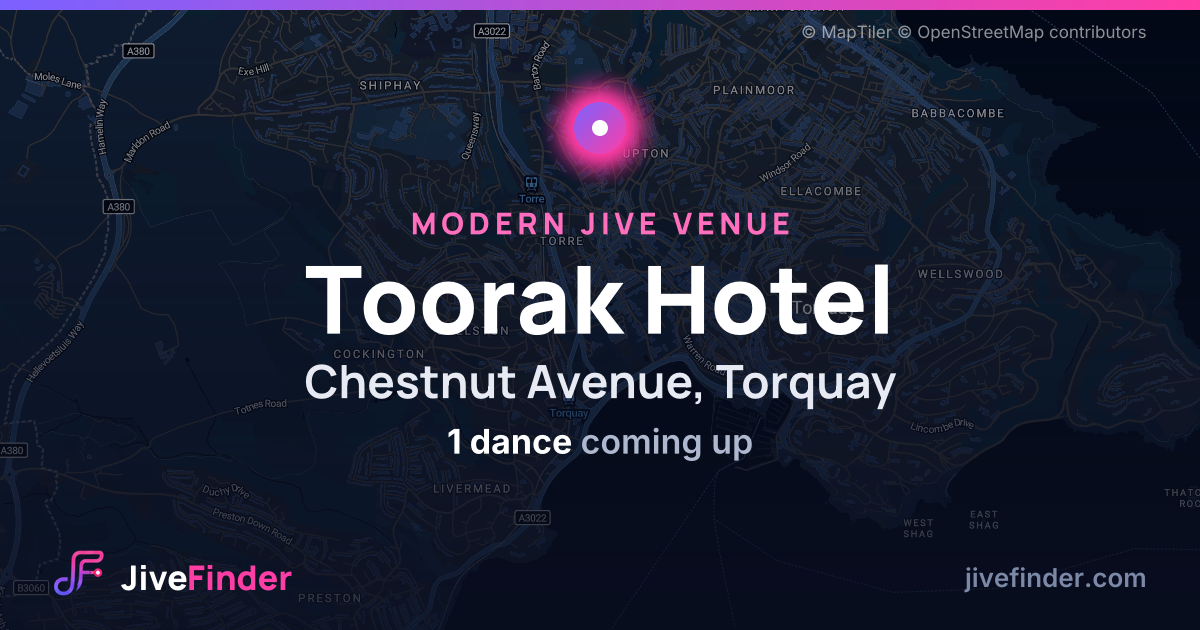 Modern Jive venue at Chestnut Avenue, Torquay, Toorak Hotel — 1 dance coming up