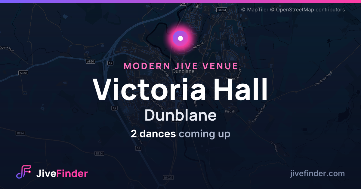 Modern Jive venue at Dunblane, Victoria Hall — 2 dances coming up