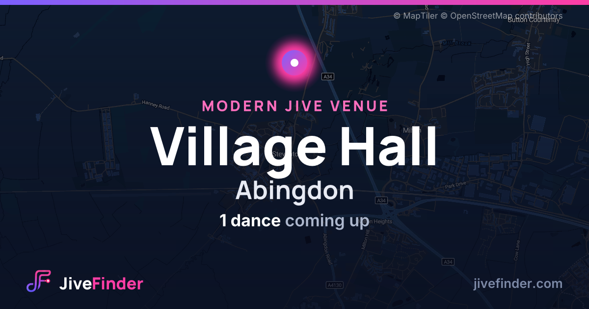 Modern Jive venue at Abingdon, Village Hall — 1 dance coming up