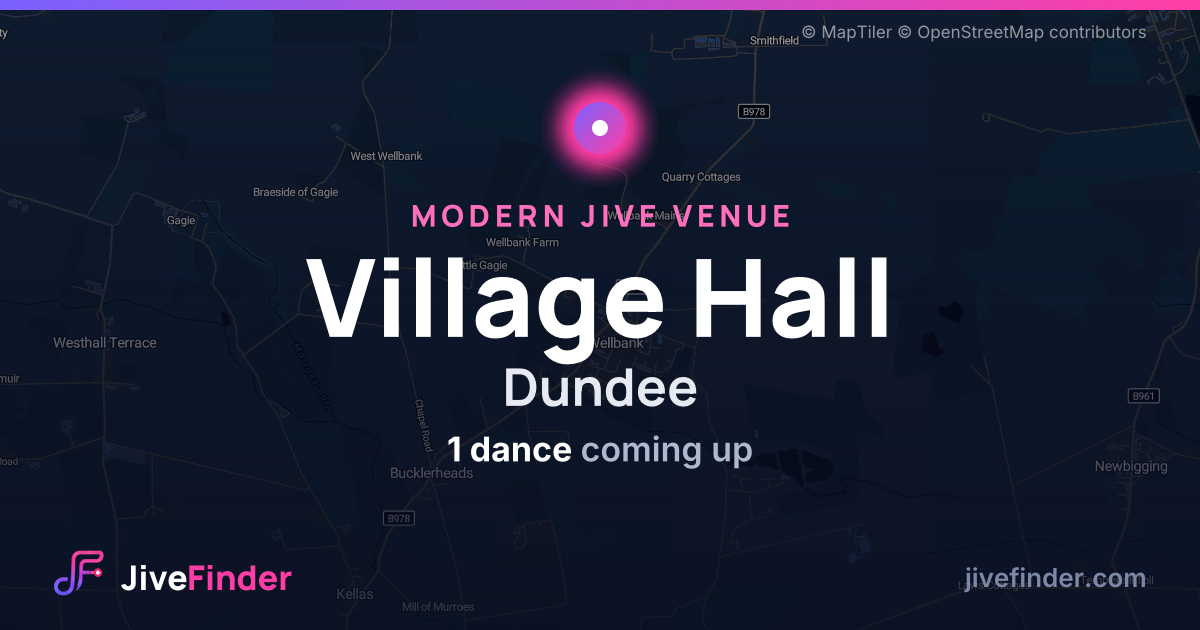 Modern Jive venue at Dundee, Village Hall — 1 dance coming up