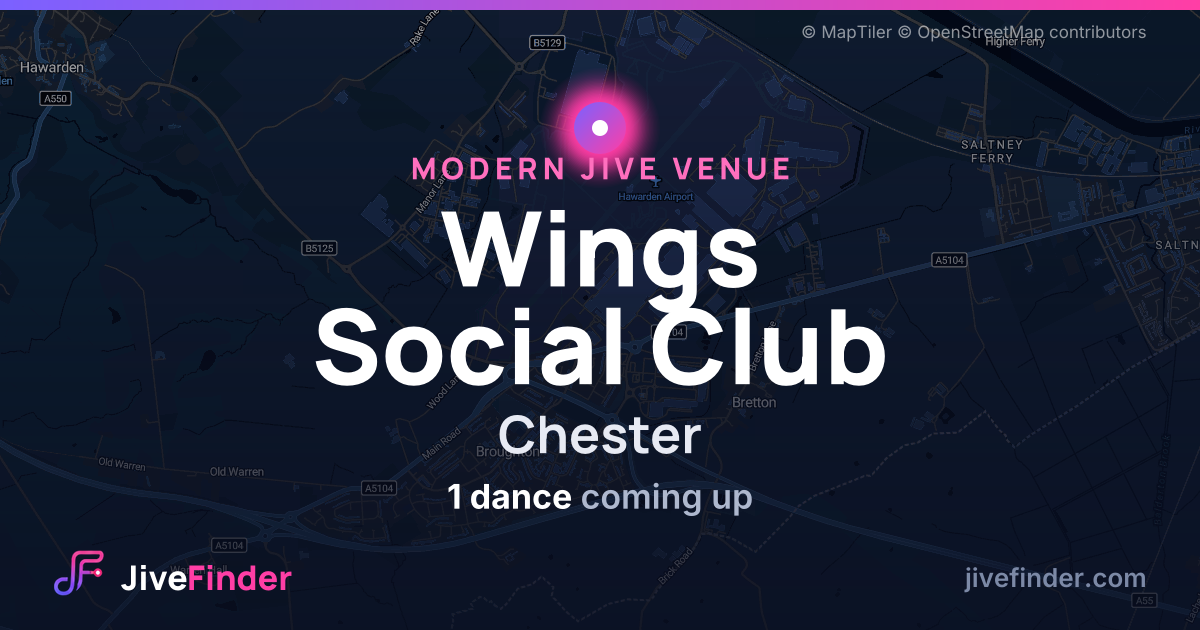 Modern Jive venue at Chester, Wings Social Club — 1 dance coming up