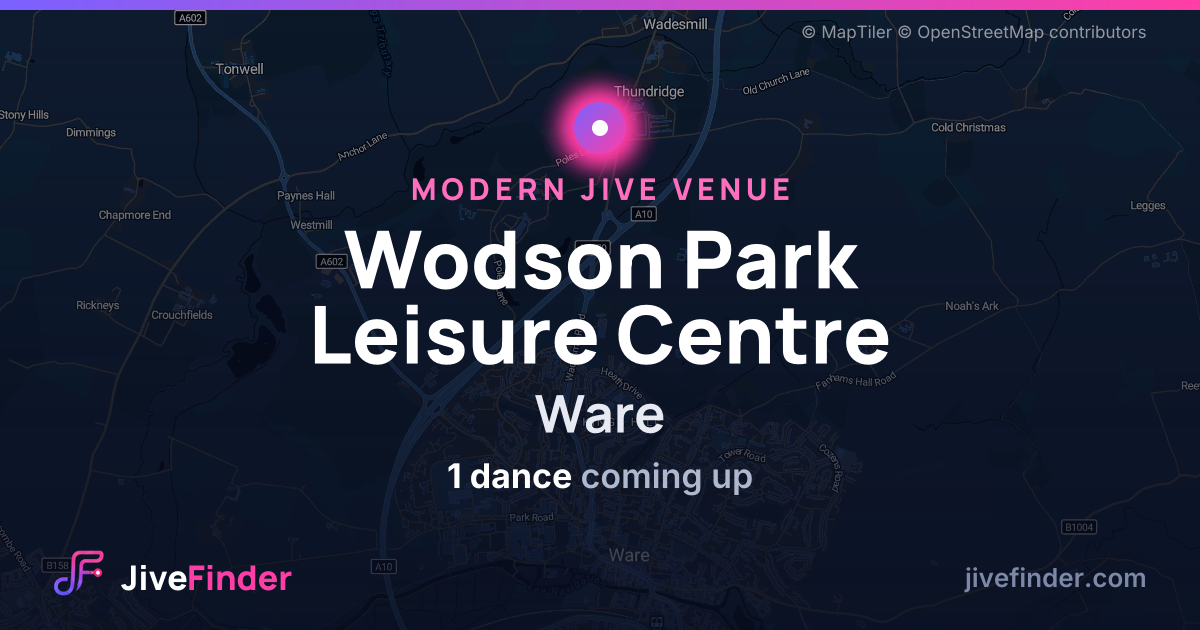 Modern Jive venue at Ware, Wodson Park Leisure Centre — 1 dance coming up